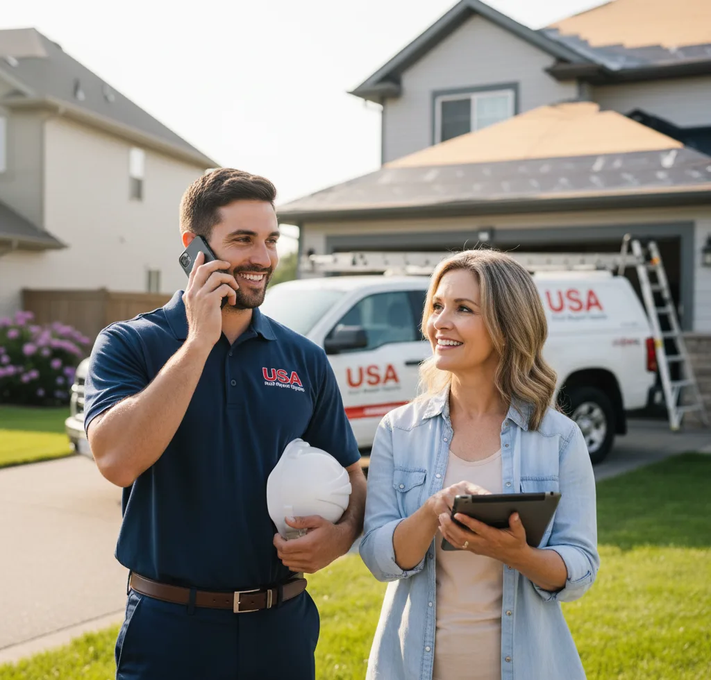 USA Roof Repair Experts customer support in Onalaska